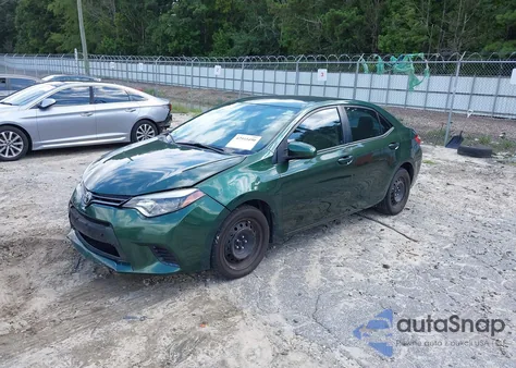2016 Toyota Corolla Le z USA, uszkodzony, nr VIN 2T1BURHE9GC728983